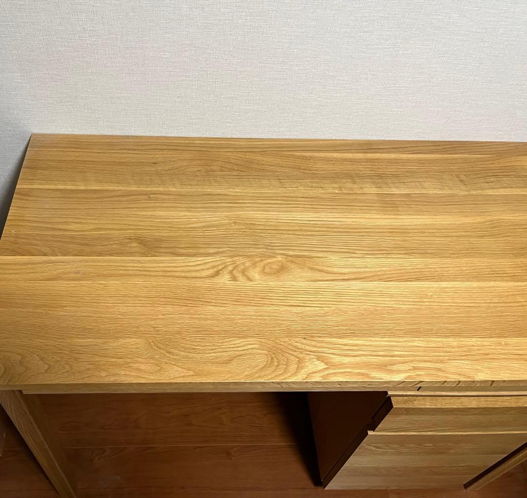 美品【無印良品！1.デスク、2.キャビネット、3.チェア - 3点セット】