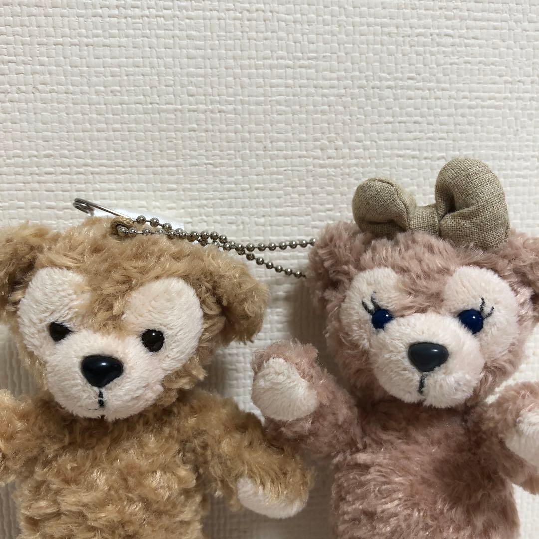 ノーマル ダッフィー シェリーメイ ペア ぬいぐるみバッジ 裸 2体