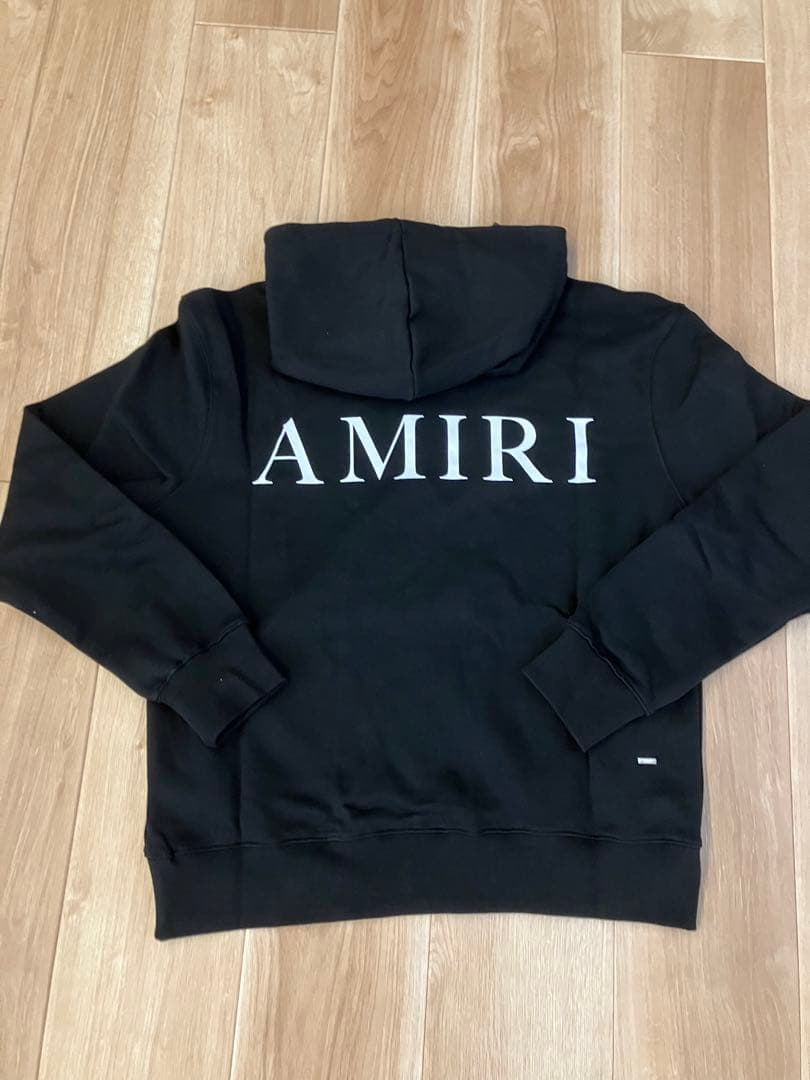 AMIRIアミリ MA コアロゴ フーディパーカー 黒 サイズL 新品