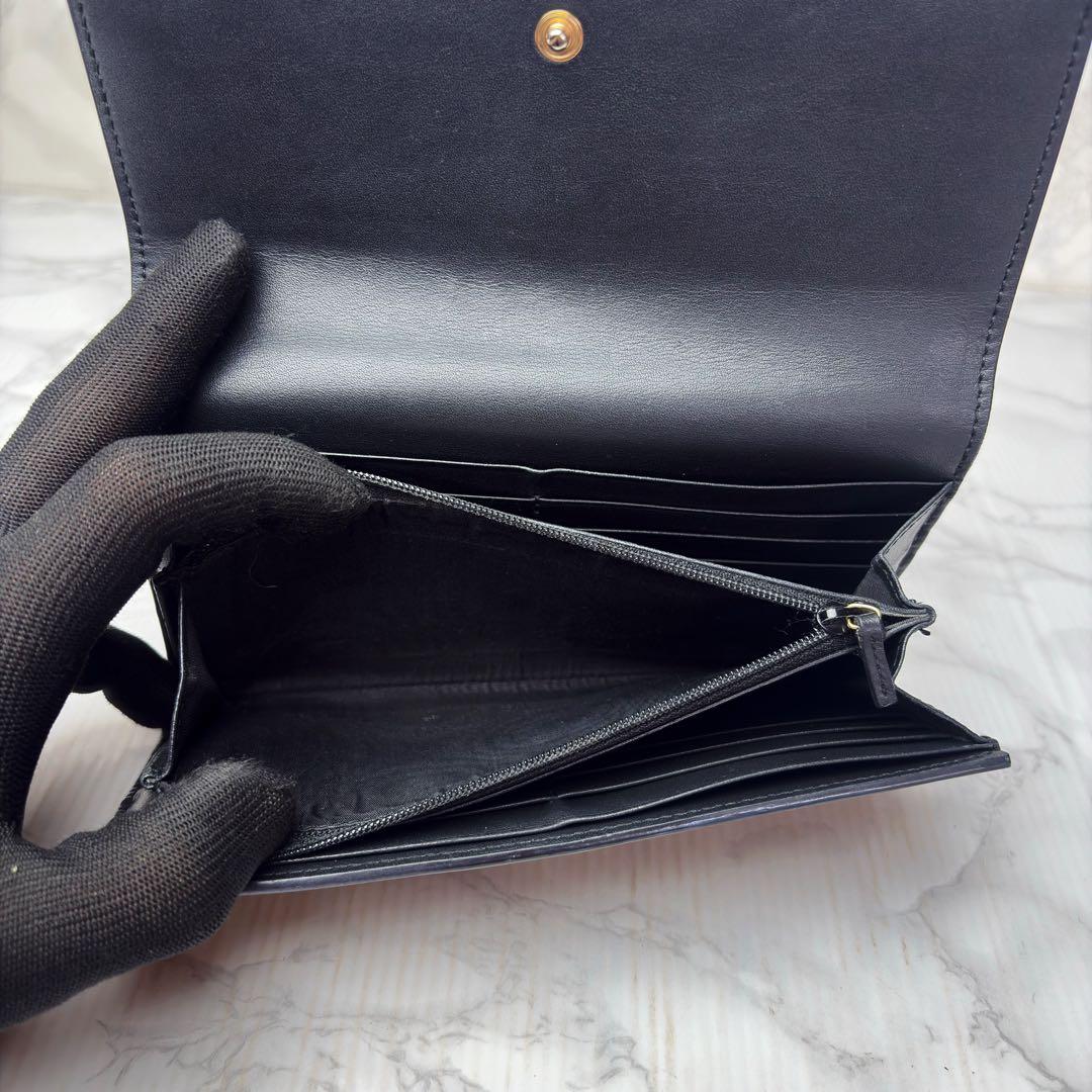 011 極美品GUCCI 長財布 PVC 二つ折り財布 GGスプリーム vy7
