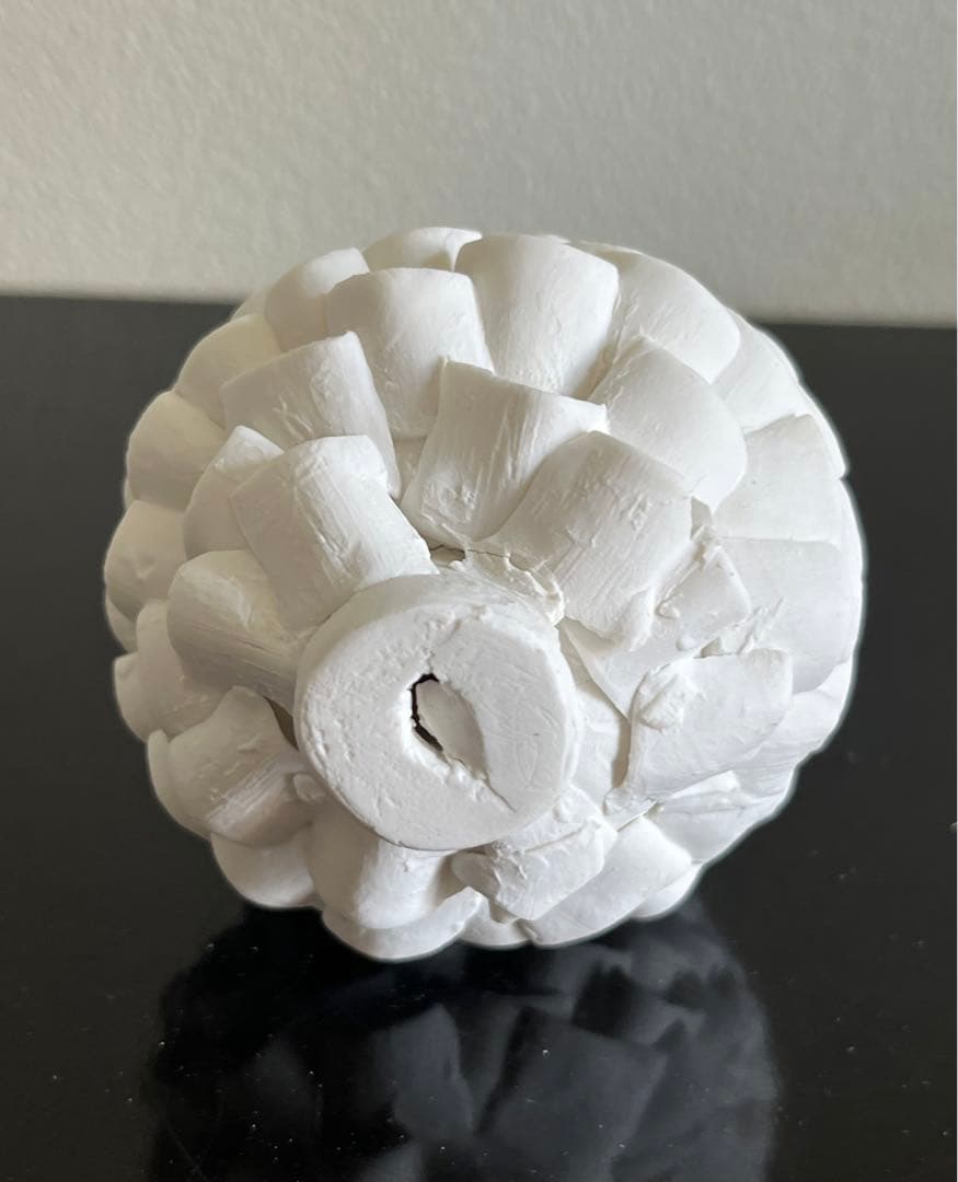 山元規子 オブジェ 陶ー卵殻ー （M）見立て 茶室飾 茶道 インテリア アート