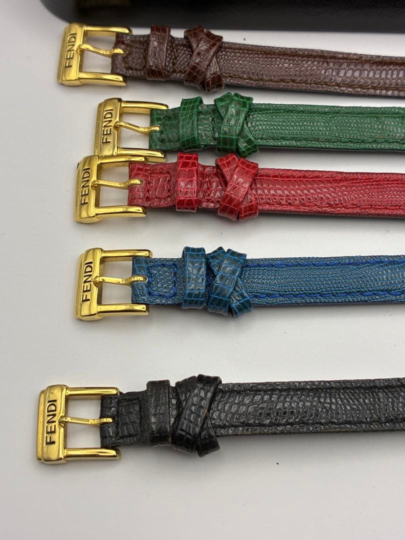 FENDI フェンディ カメレオン 良品 交換用ストラップ5本 レディース