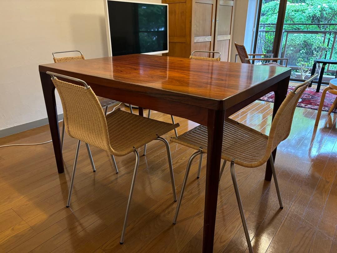 中目黒HIKE購入 ビンテージ エクステンションダイニングテーブル ローズウッド