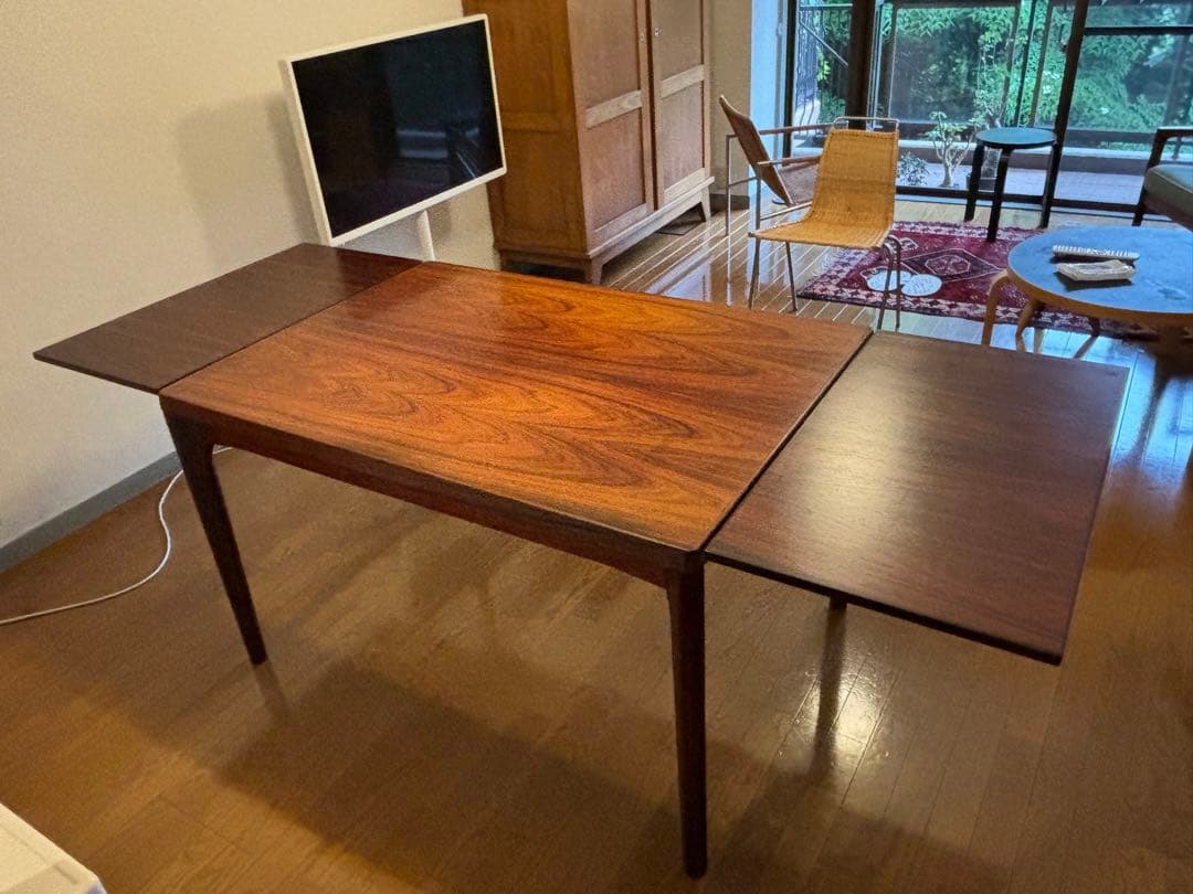 中目黒HIKE購入 ビンテージ エクステンションダイニングテーブル ローズウッド