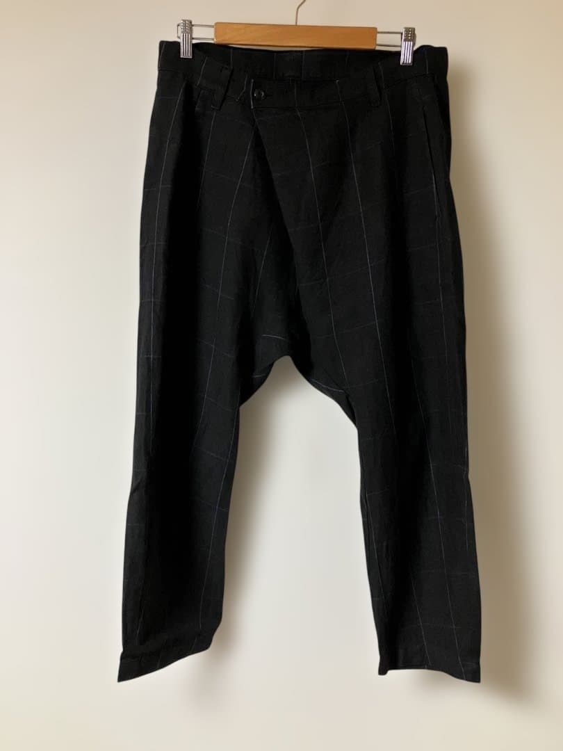 カズユキクマガイ アタッチメント リネン アシンメトリー サルエル