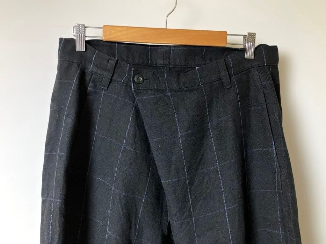 カズユキクマガイ アタッチメント リネン アシンメトリー サルエル