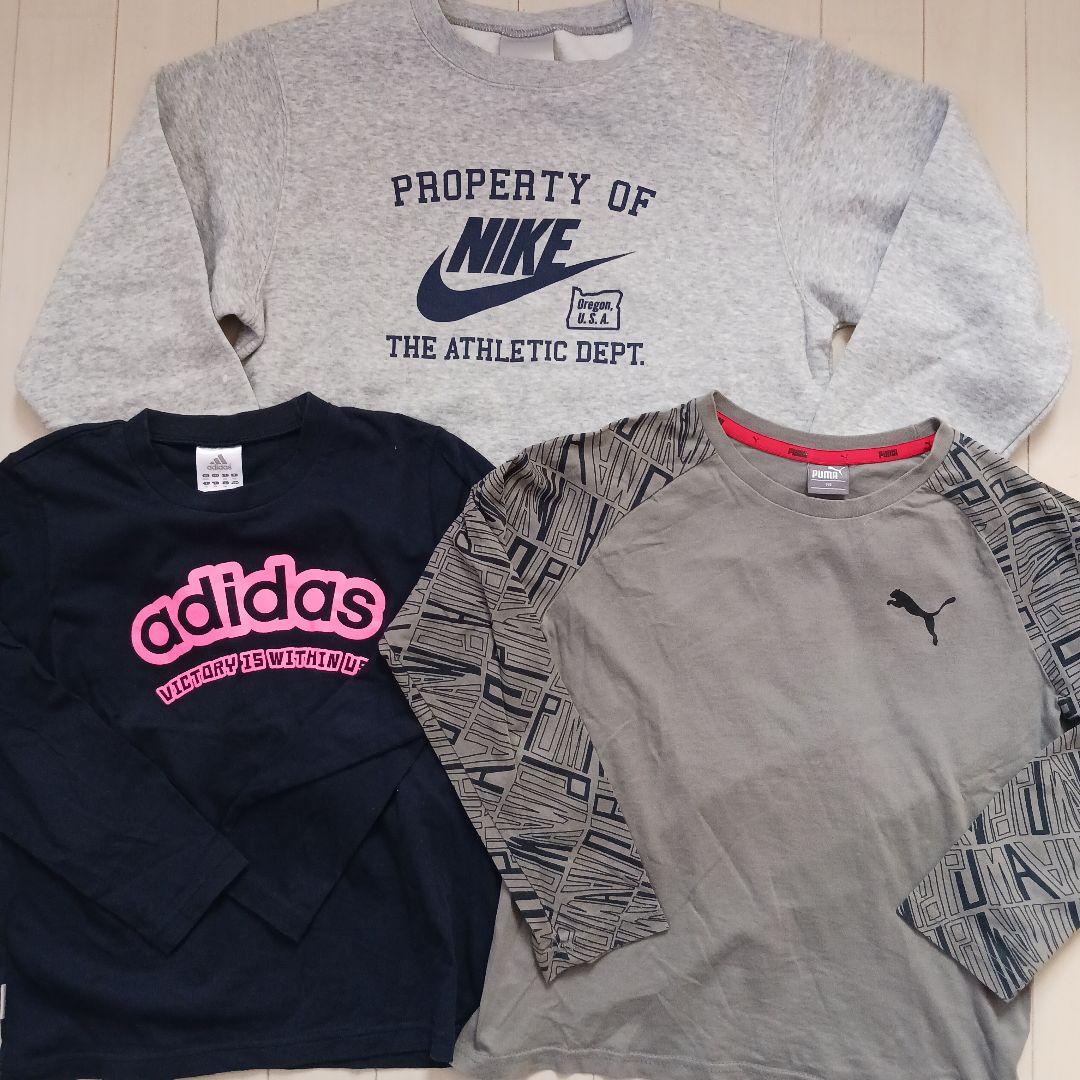 プーマ ナイキ アンダーアーマーアディダス男の子18点まとめ売り!140.145