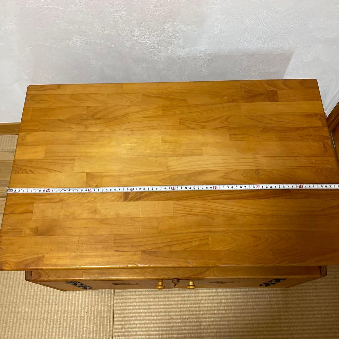 ハンドメイド カントリー家具 テレビ台 ハートくり抜き