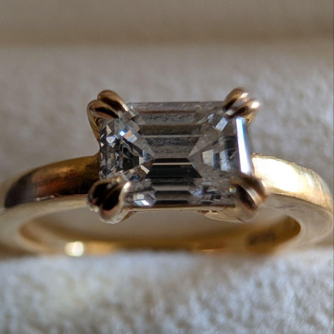 【ORECCHIO】 鑑定書付 0.568ct 天然ダイヤモンドリング 18K