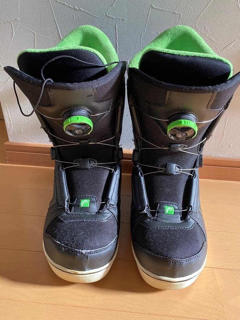 HEAD DUKE スノーボードブーツ ブラック/グリーン　25.5㎝