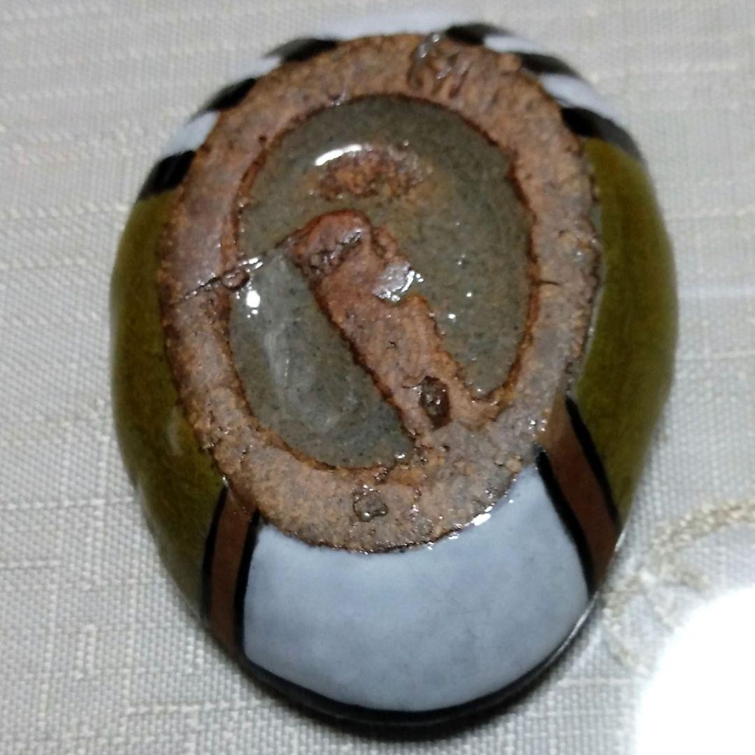 茶道具　出雲焼　おしどり香合　11代　 長岡空権作 木箱付き