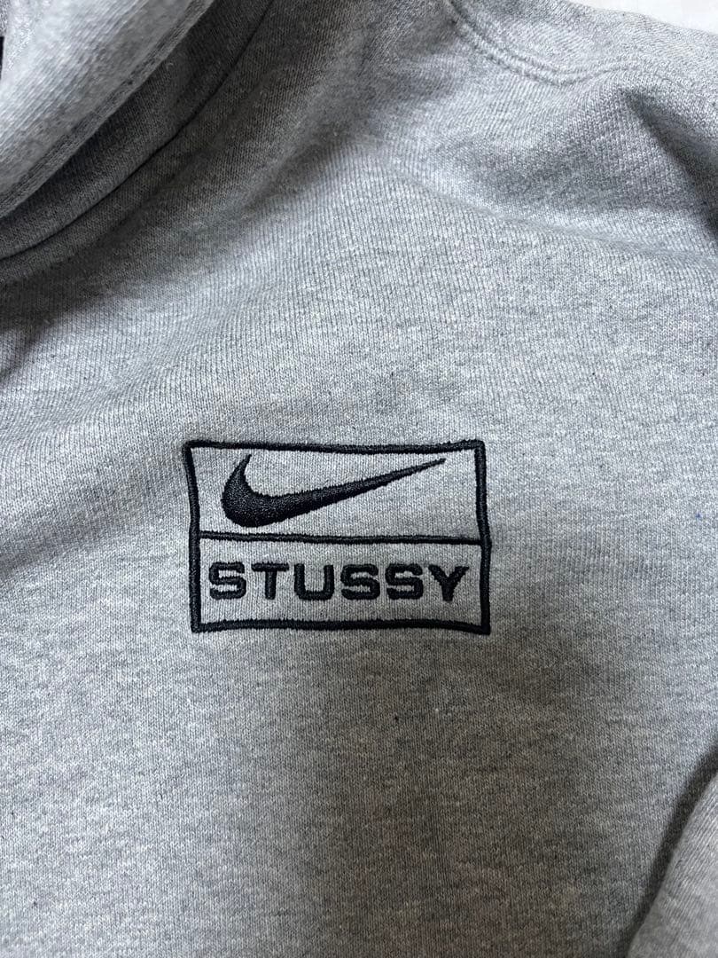 Nike x Stussy グレー フーディー US Sサイズ