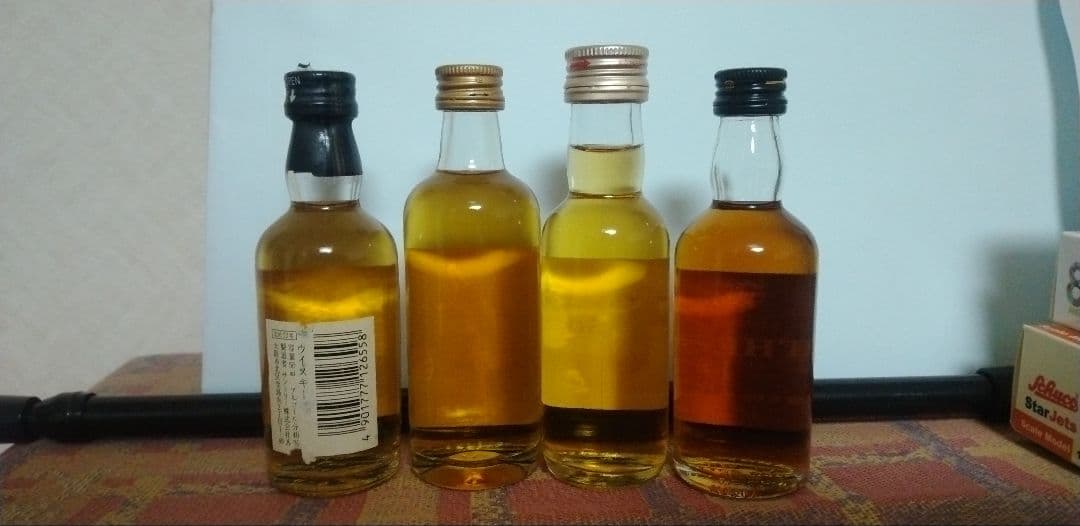 北杜12年,オールド原酒,竹鶴ピュアモルト,富士山麓50度原酒 ミニ4