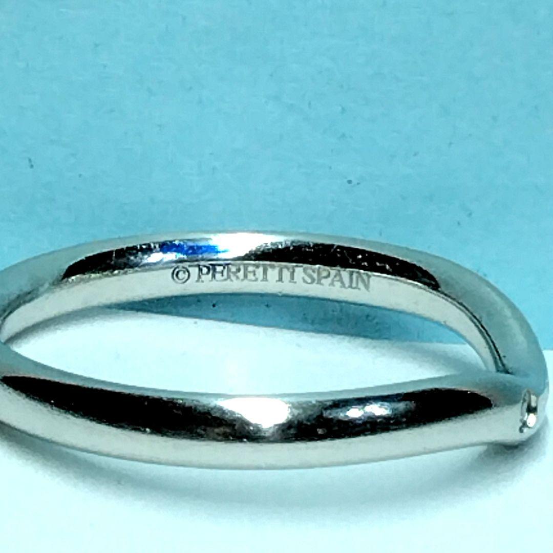 ティファニーカーブドリング 9号　PT950　新品仕上げ　無傷未使用に近い