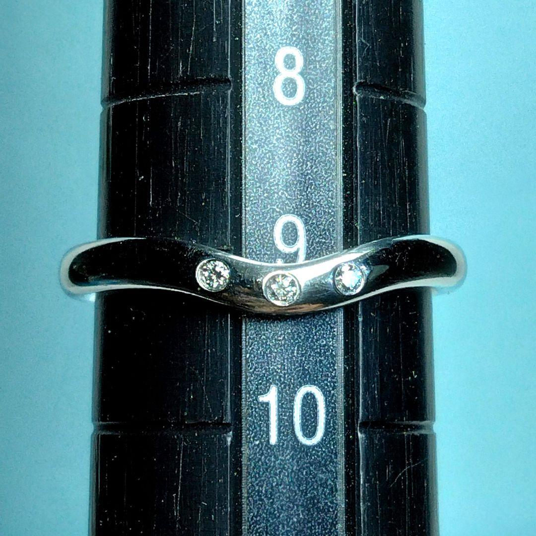 ティファニーカーブドリング 9号　PT950　新品仕上げ　無傷未使用に近い