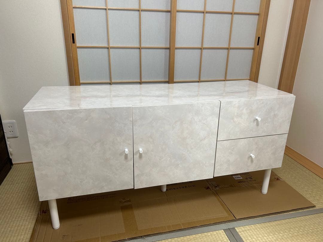 美品 大理石テレビボード 送料込み おしゃれ