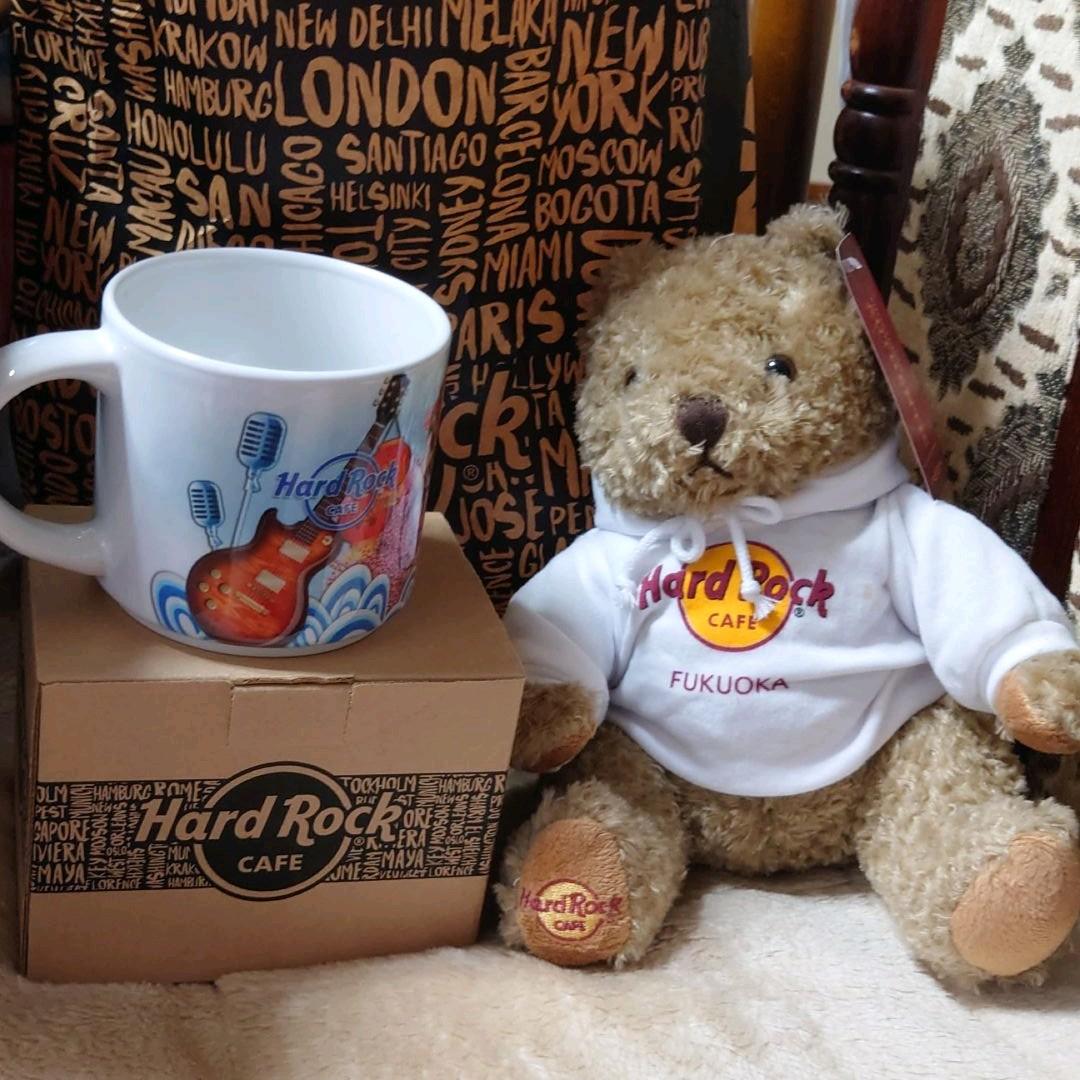 希少【HardRockCafe ハードロックカフェ:福岡】マグカップ＆