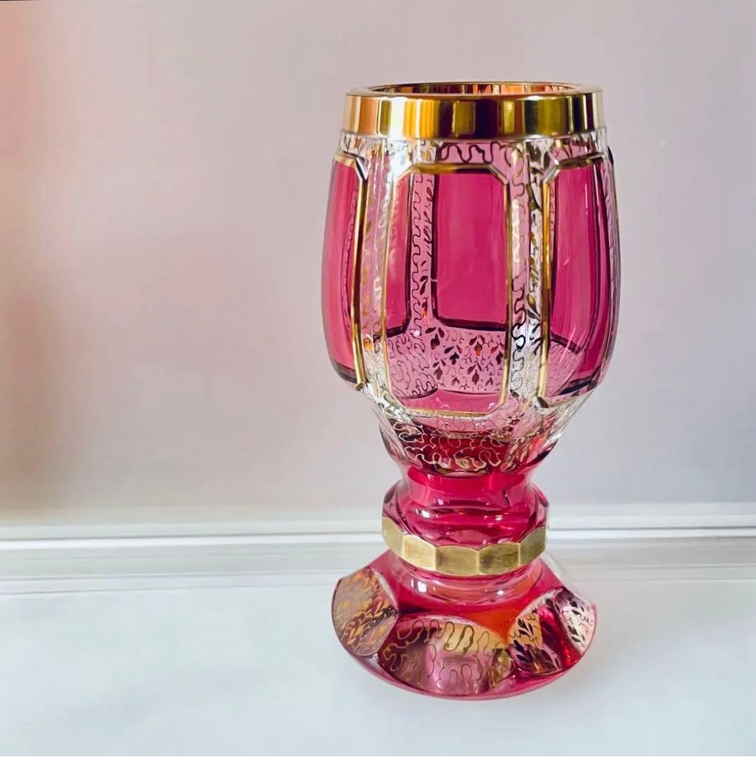 ボヘミアガラス エーゲルマン ロゼ アンティーク - メルカリ