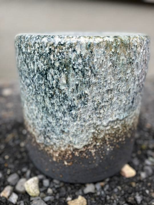 宝福寿吉様専用 信楽焼 青窯肌 ガーデンテーブルセット 直径46cm