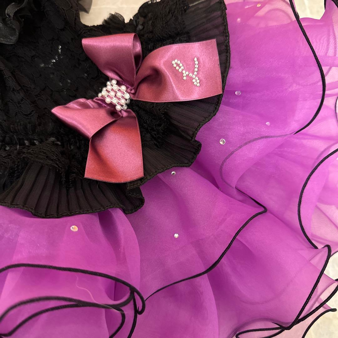 リュクスバーディ〛 犬用ドレス Sサイズ 黒・紫 リュクスバーディ〛 犬