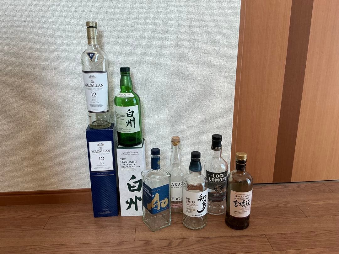 希少ウイスキー空瓶コレクション【全7本】 - メルカリ