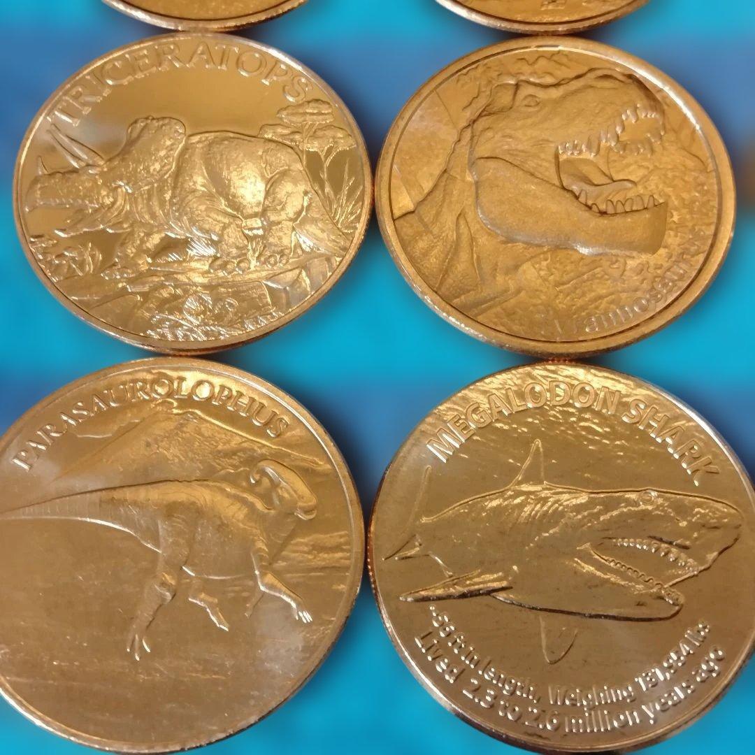 レア品 恐竜 銅貨 ラウンド 1オンス 純銅コイン