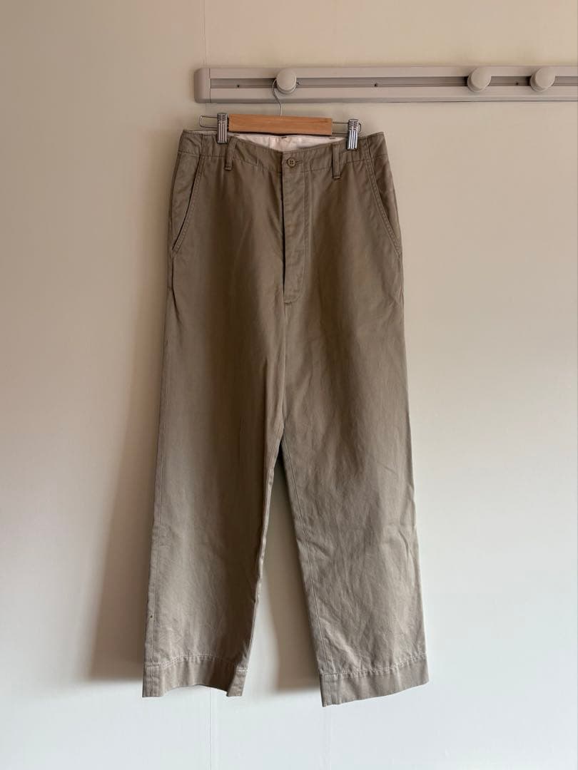 comoli khaki chino チノパン コモリ スラックス
