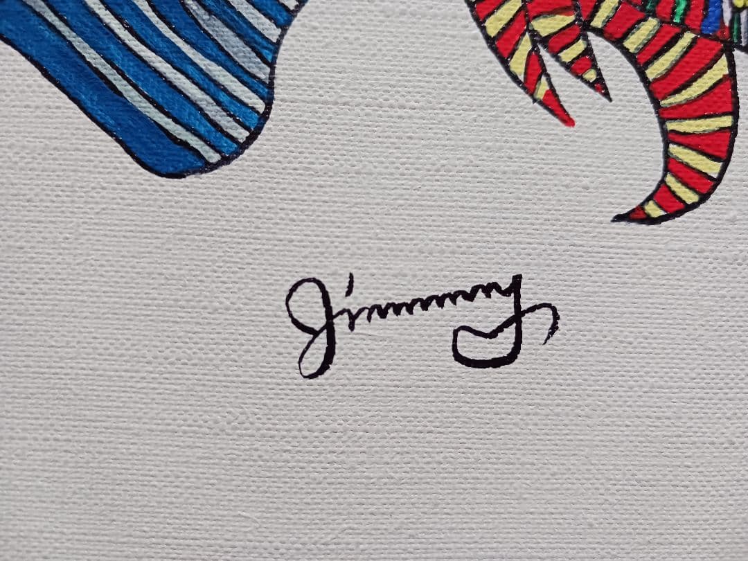 ジミー大西「春夏秋冬・春」油彩 F4号 肉筆 サインあり - メルカリ