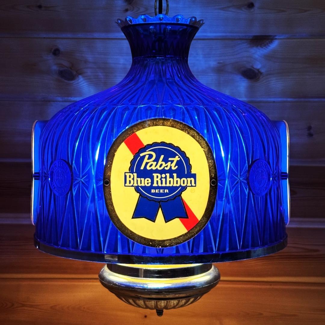 Pabst Blue Ribbon 吊り下げ ライト パブスト ビンテージ - メルカリ