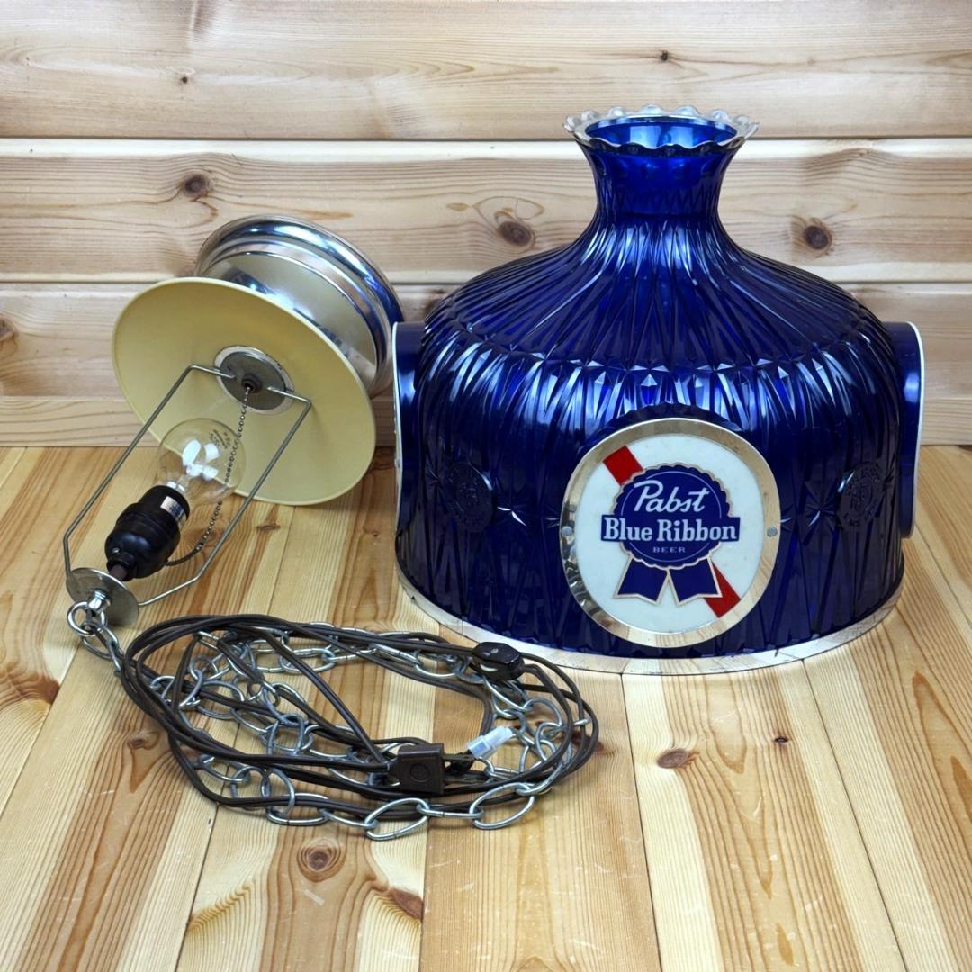 Pabst Blue Ribbon 吊り下げ ライト パブスト ビンテージ - メルカリ