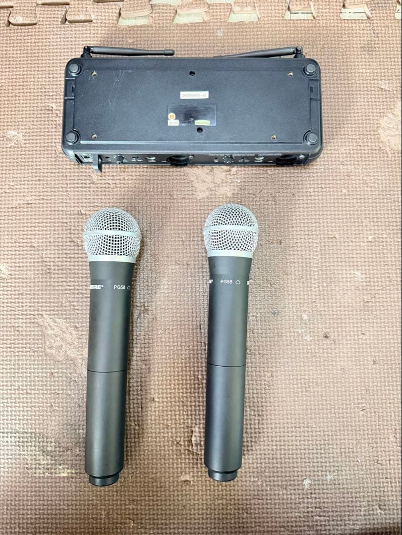 SHURE ダイナミックマイク 2本セット,動作確認済み。良い品。