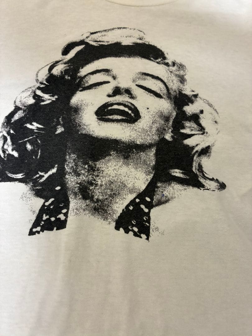 80'S マリリンモンロー 染み込みTシャツ ヴィンテージ ホワイト sizeS