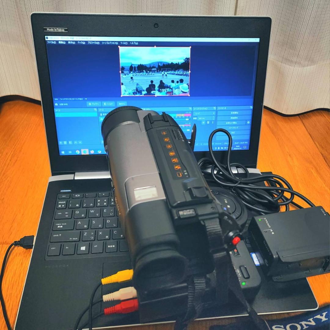 【動作確認済】希少 高画質 SONY Hi8 CCD-TR3300 説明書 箱