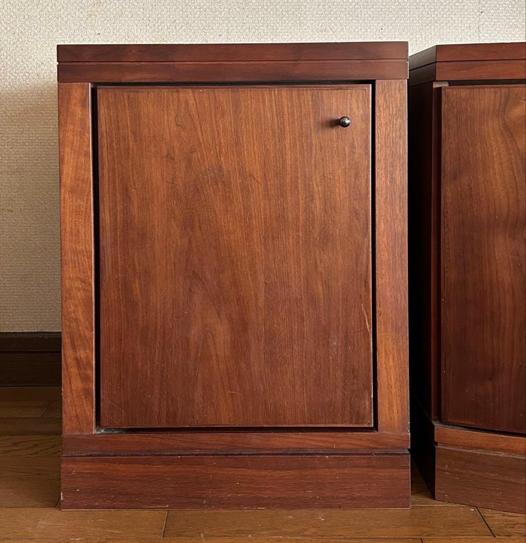 マルニ ウォールナット ダークブラウン キャビネット2本 中央部分は除く