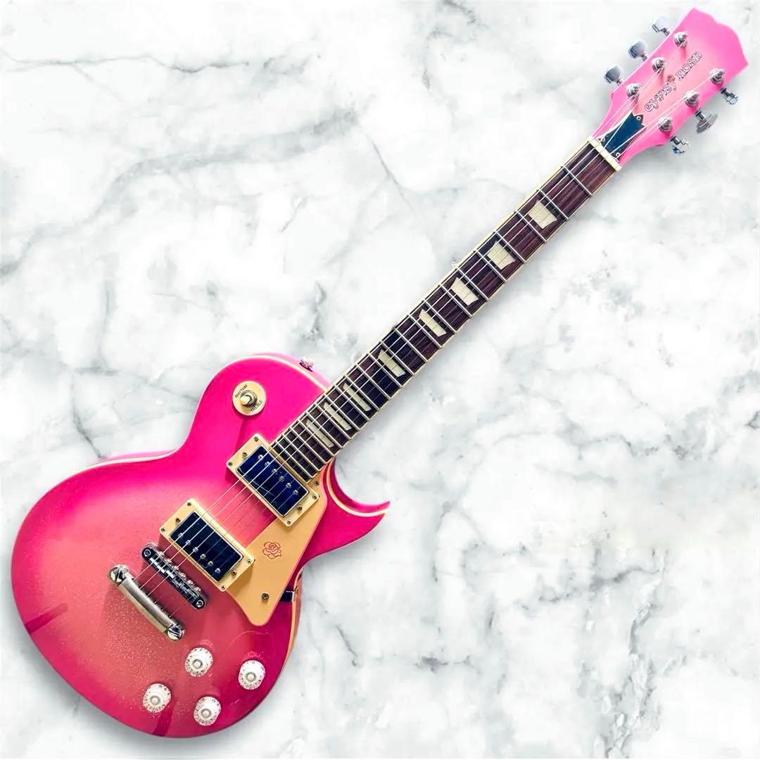 Gypsy Rose ピンク ラメ レスポール ジプシーローズ エレキギター