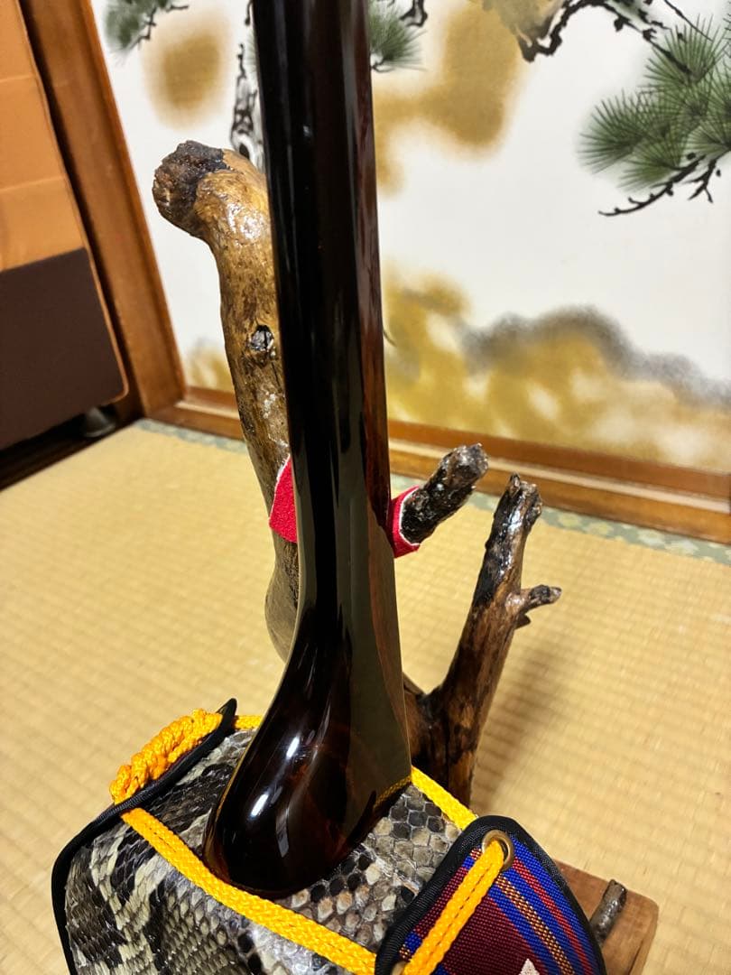 沖縄三線 エーマクルチ 本蛇皮一枚張り！与那城型！ユナー型！