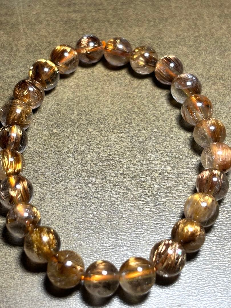 ハイグレード！！　タイガータイチンルチルブレス8㎜（新品未使用）キャッツ入り