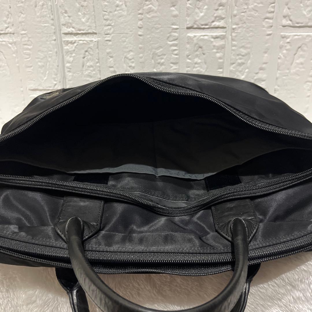 【美品】ポータータイム ビジネスバッグ 2way A4可 ブラック 吉田カバン