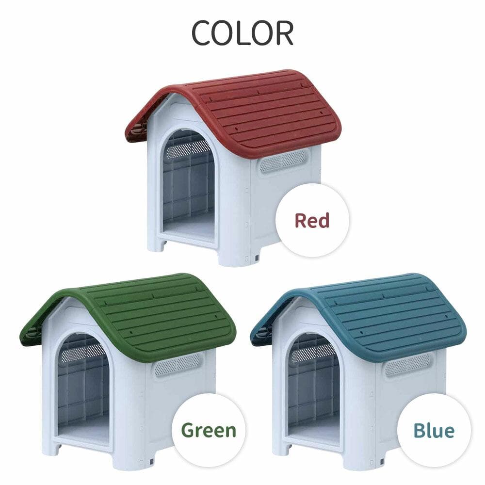 ☆プラ製☆ ペットハウス 組立簡単 水洗い サビない 高床式 青 他