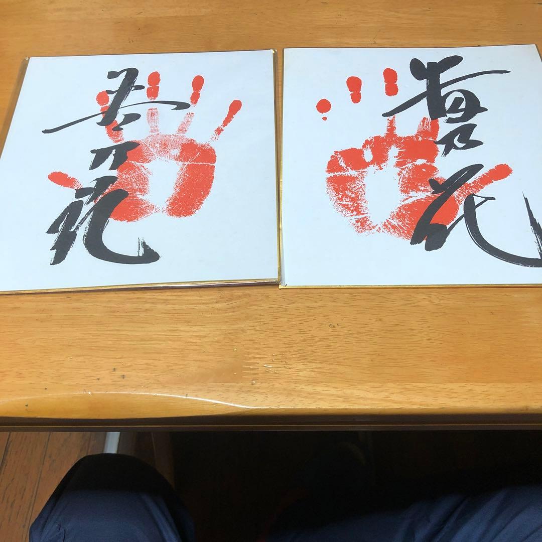 先代 若乃花 貴乃花 サイン色紙 手形 - メルカリ