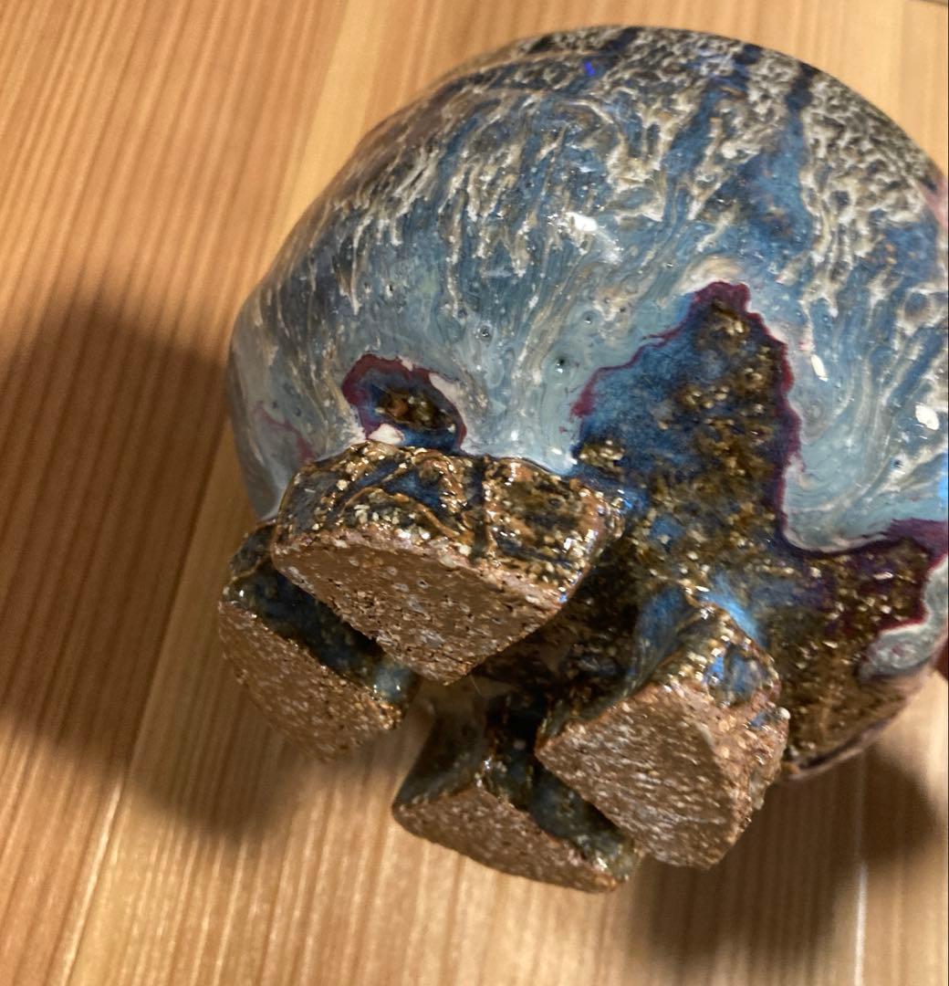 萩焼 陶器 山根清玩 しだれ釉 抹茶碗 光彩庵 新品未使用 自宅保管