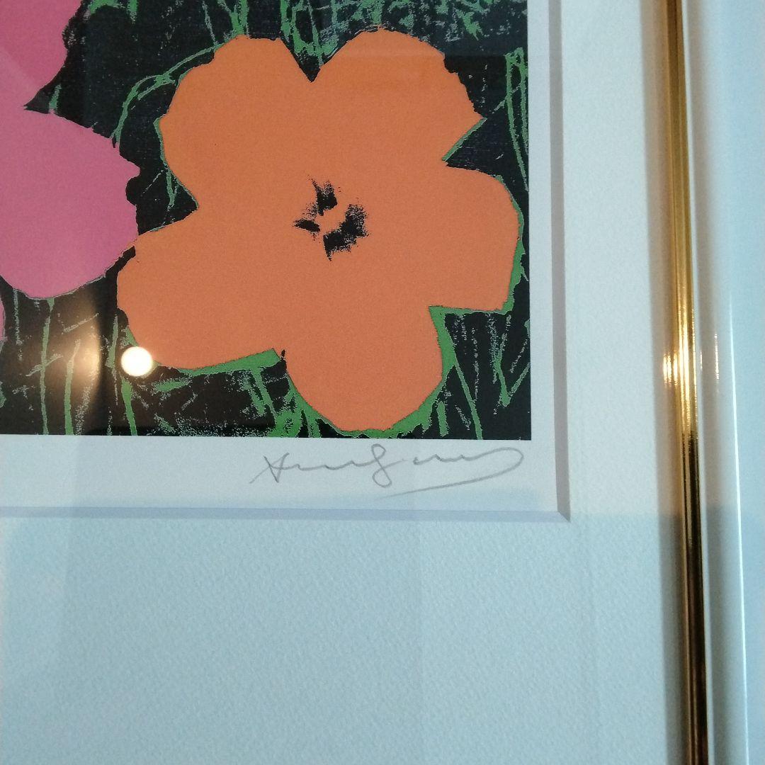 アンディ・ウォーホル リトグラフ フラワーズ 直筆サイン ED 250 証明書