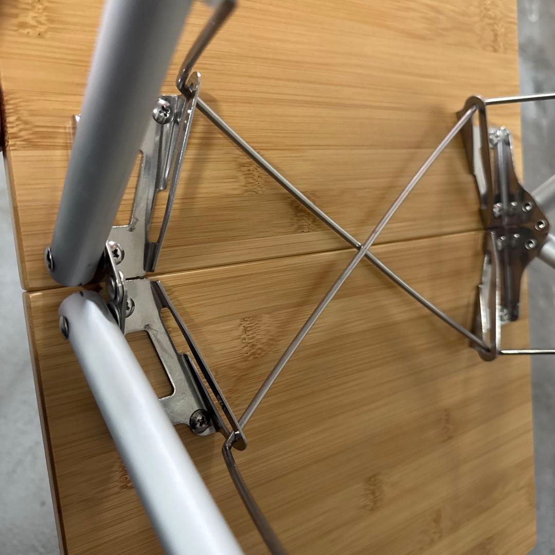 snow peak 竹製折りたたみテーブル