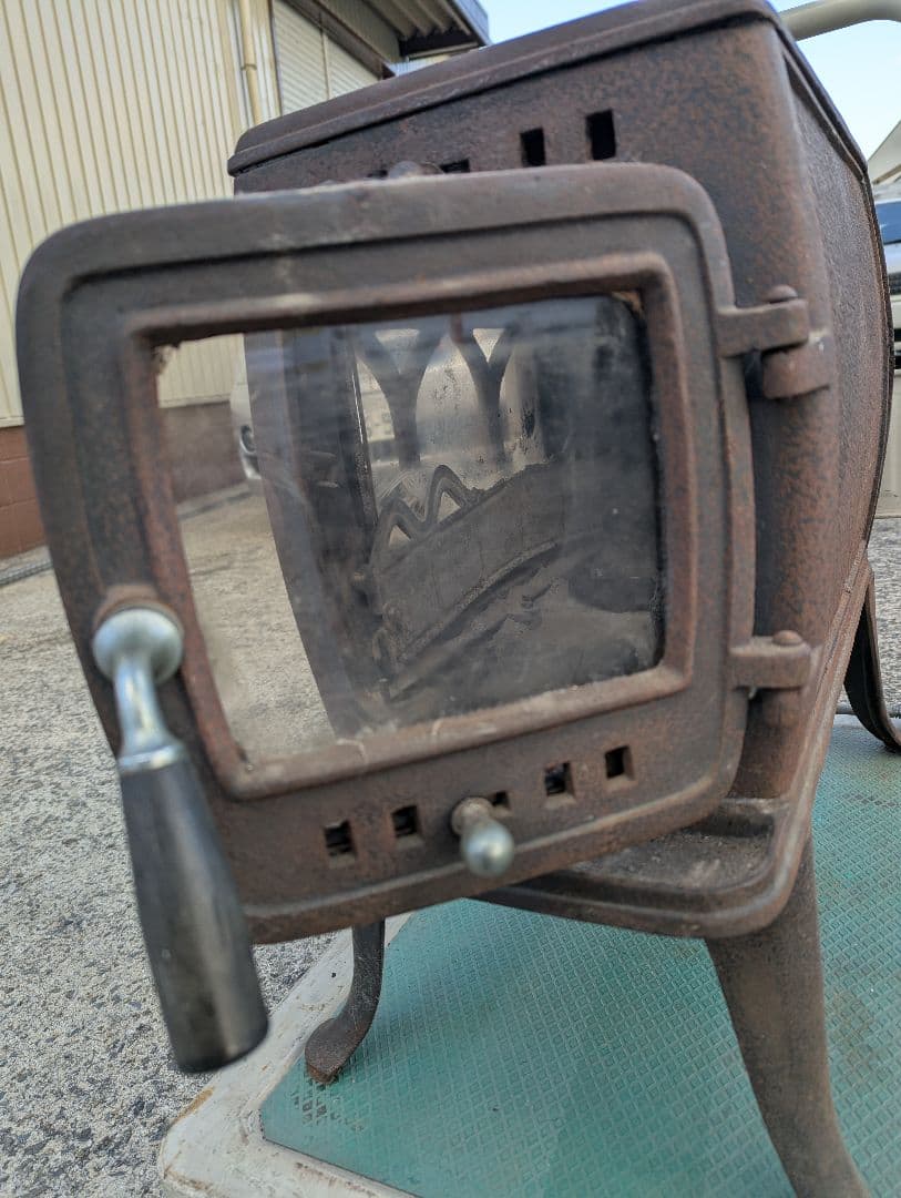 【引き取りのみ】ホンマ製作所　鋳鉄製 薪ストーブ 破損なし　煙突無