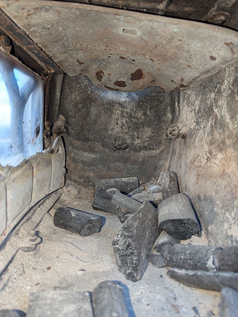 【引き取りのみ】ホンマ製作所　鋳鉄製 薪ストーブ 破損なし　煙突無