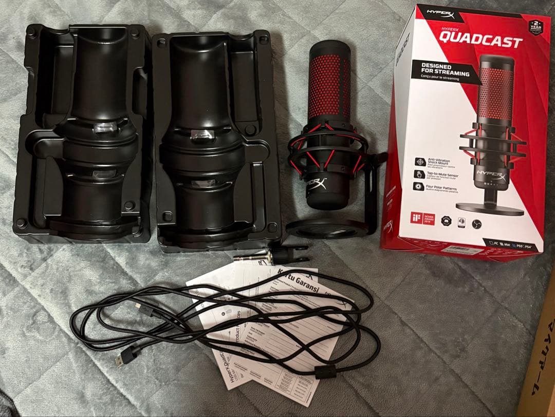 【要確認】HyperX QuadCast & アームマイクスタンド