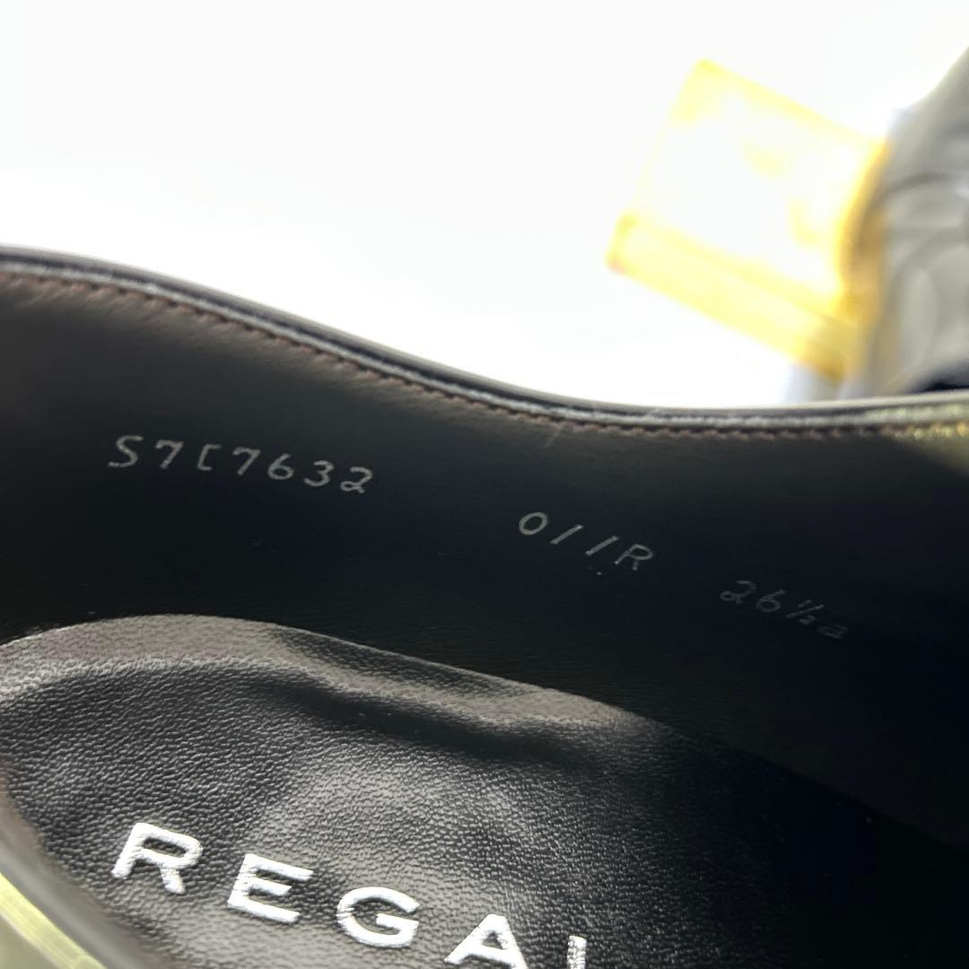 【超美品】リーガル　011R ストレートチップ　本革　レザー　黒