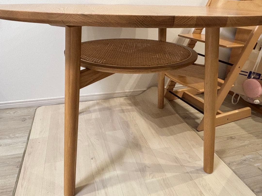 【いっすん】unico SOLK(ソルク)ラウンドダイニングテーブル