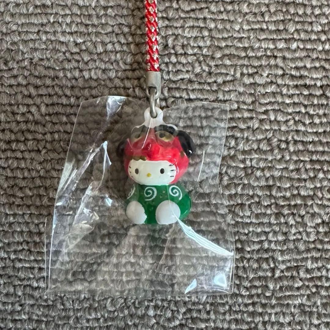 キティはろうきてい獅子舞ししまい縁起物お正月開運根付根付け激レア入手困難品鈴入り