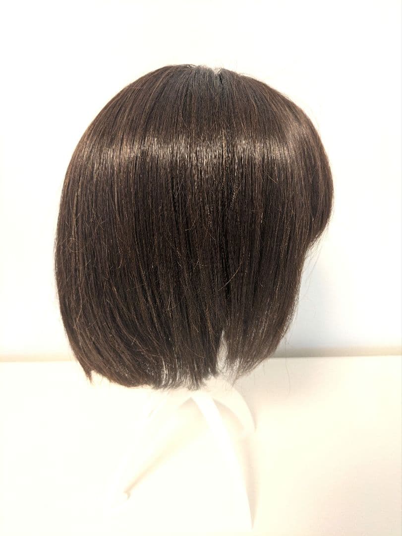 【リネアストリア】天使のマニッシュショート人毛MIXチョコブラウンM　ウィッグ